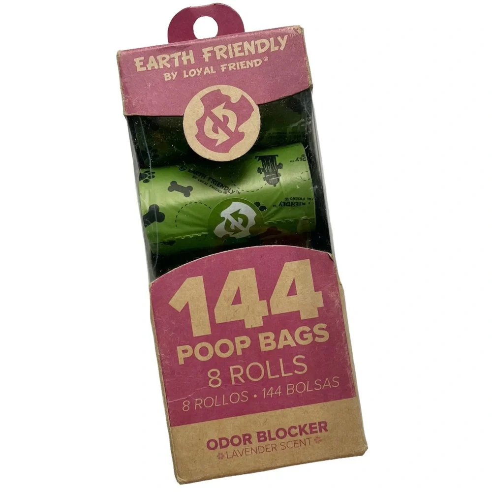 NEW Earth Friendly Pet Poop Bags Oder Blocker Lavender Scent